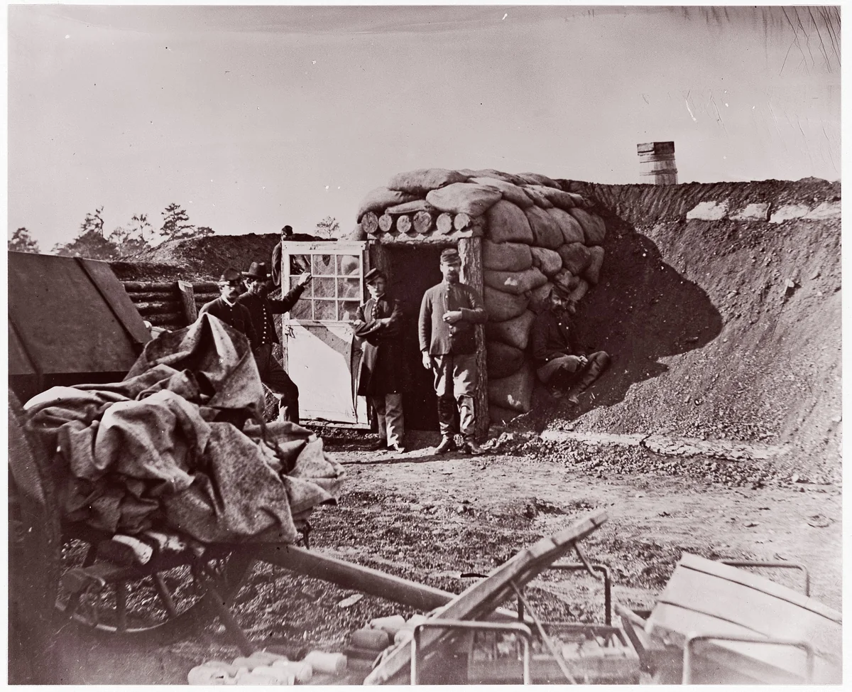 Fort Burnham, front of Petersburg by Timothy O'Sullivan, photograph, 1864