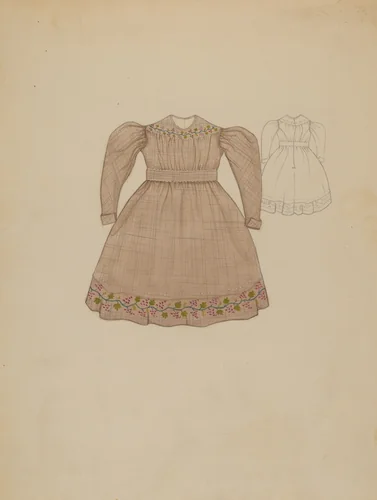 Child's Dress by Dorothy Gernon, index of american design, 1936