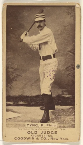 James Alexander "Jim" Tyng, Pitcher, Philadelphia, from the Old Judge series (N172) for Old Judge Cigarettes by Goodwin & Company, photograph, 1888
