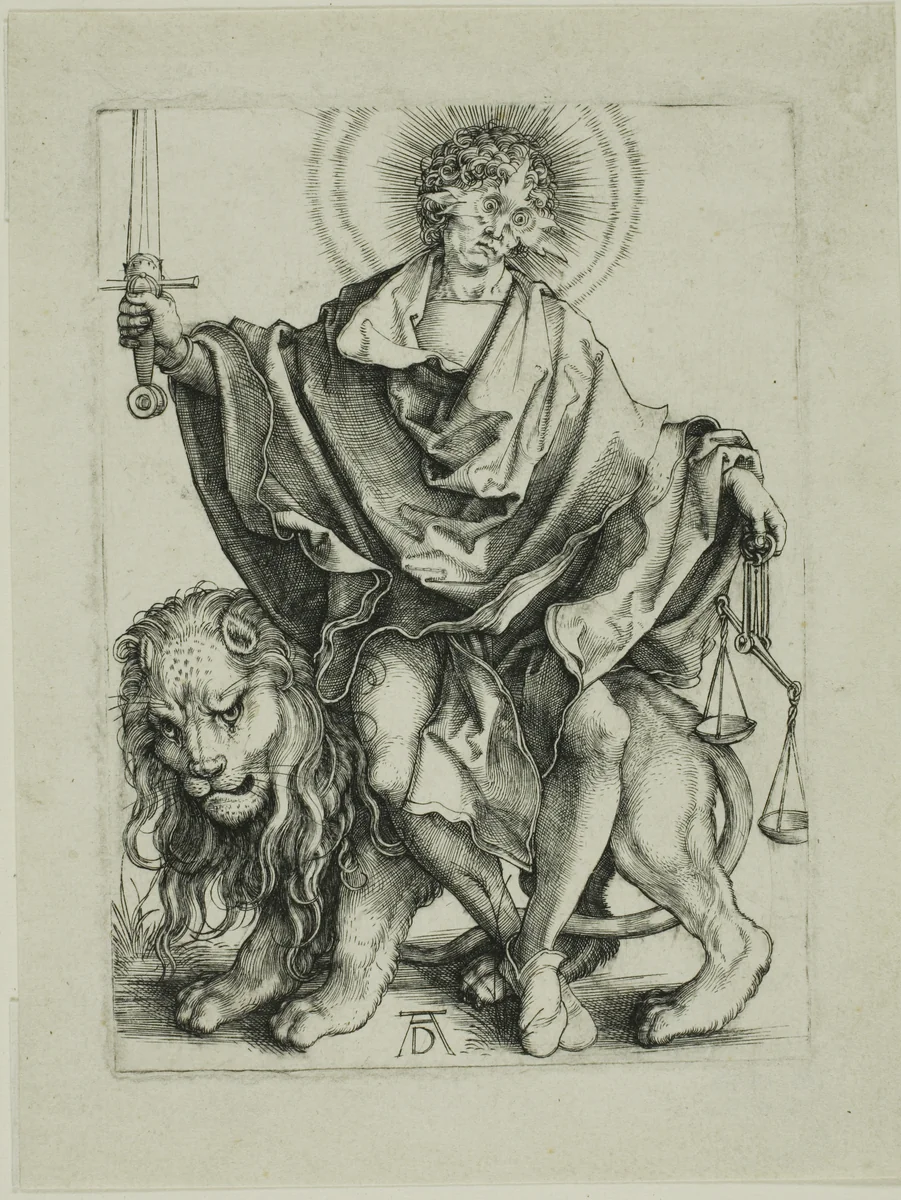 Sol Justitiae (The Judge) by Albrecht Dürer, print, 1496-1506