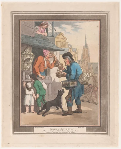 Cries of London: No.1: Buy a Trap, a Rat-Trap by Henri Merke, print, 1799