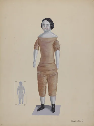 Doll - "Nancy Lou" by Rex F. Bush, index of american design, 1937