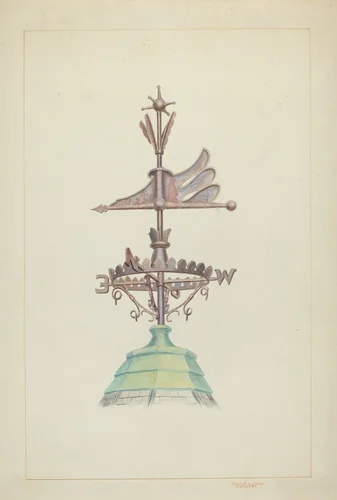 Weather Vane by Edward L. Loper, index of american design, 1937