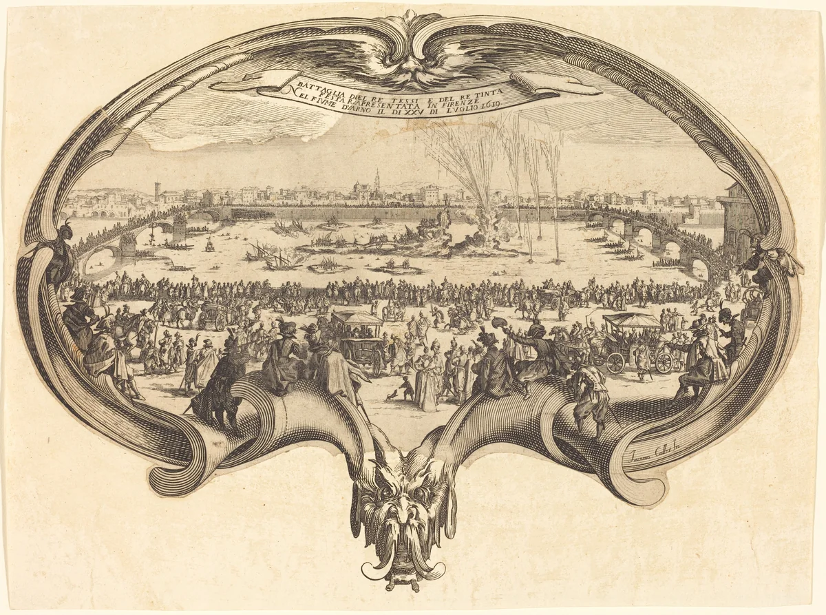 The Fan by Jacques Callot, print, 1600-1699