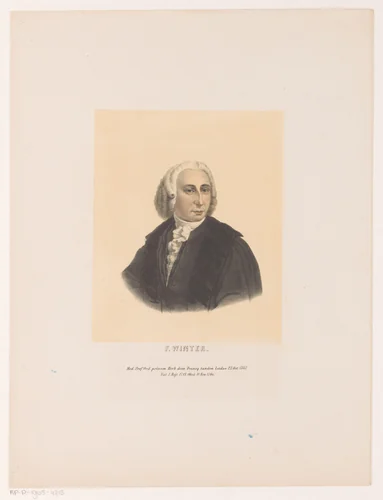 Portret van Frederik Winter by Leendert Springer, print, 1850
