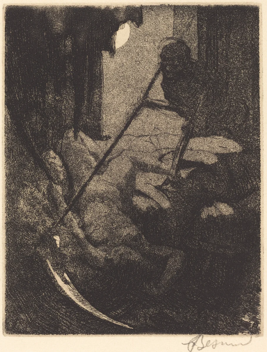 The Mystery (Le mystère) by Albert Besnard, print, 1900