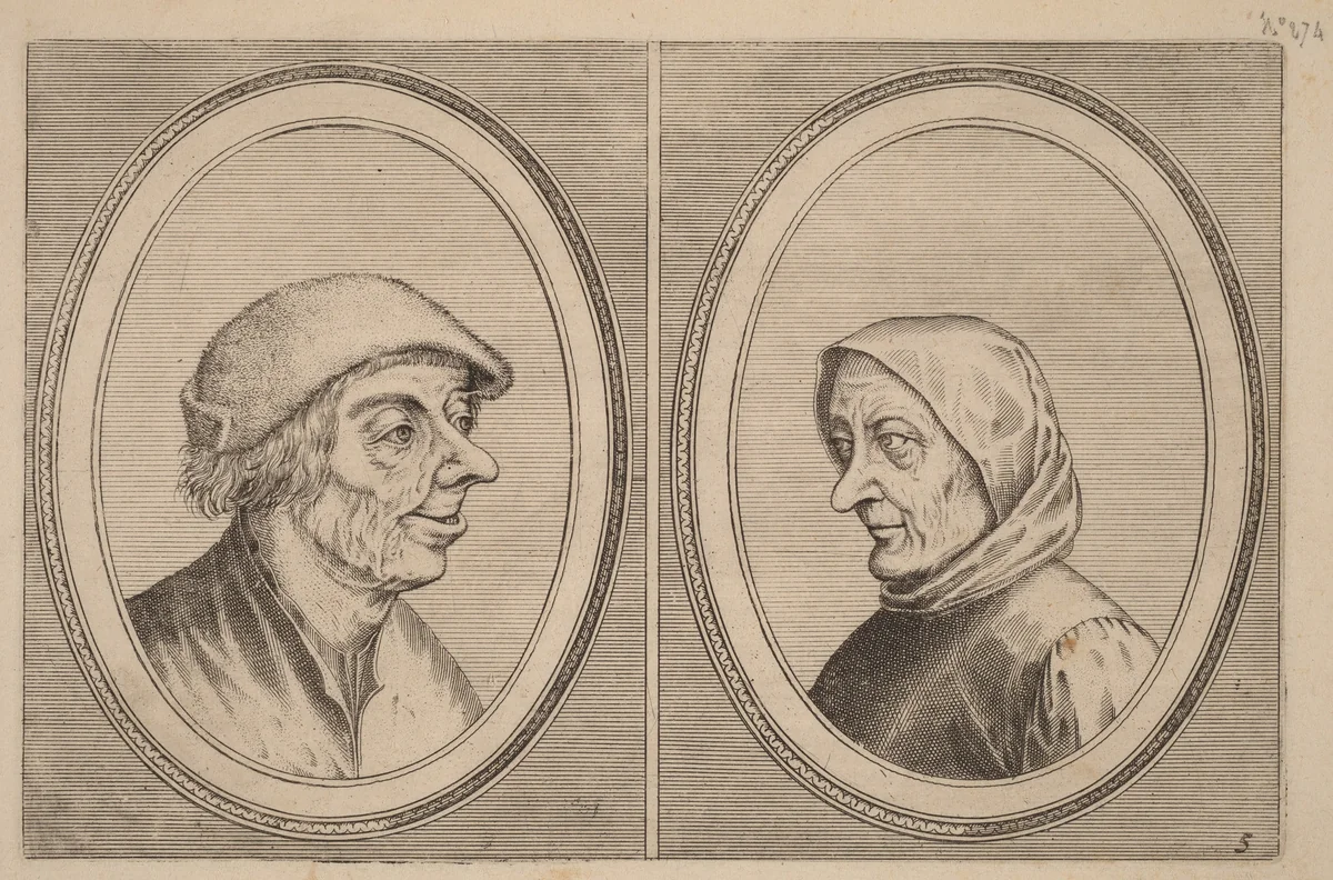 "Mondighe Melis" and "Smeerighe Els" by Johannes van Doetechum
Lucas van Doetechum
Pieter Bruegel
Claes Jansz Visscher, print, 1564-1565