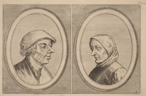 "Mondighe Melis" and "Smeerighe Els" by Johannes van Doetechum
Lucas van Doetechum
Pieter Bruegel
Claes Jansz Visscher, print, 1564-1565