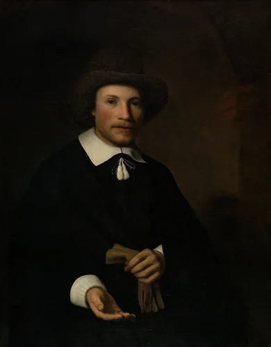 Portrait of a Man by Nicolaes Maes, painting, 1655