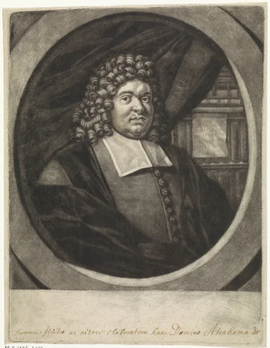 Portret van Cornelius Hasaeus by Pieter van den Berge, print, 1692