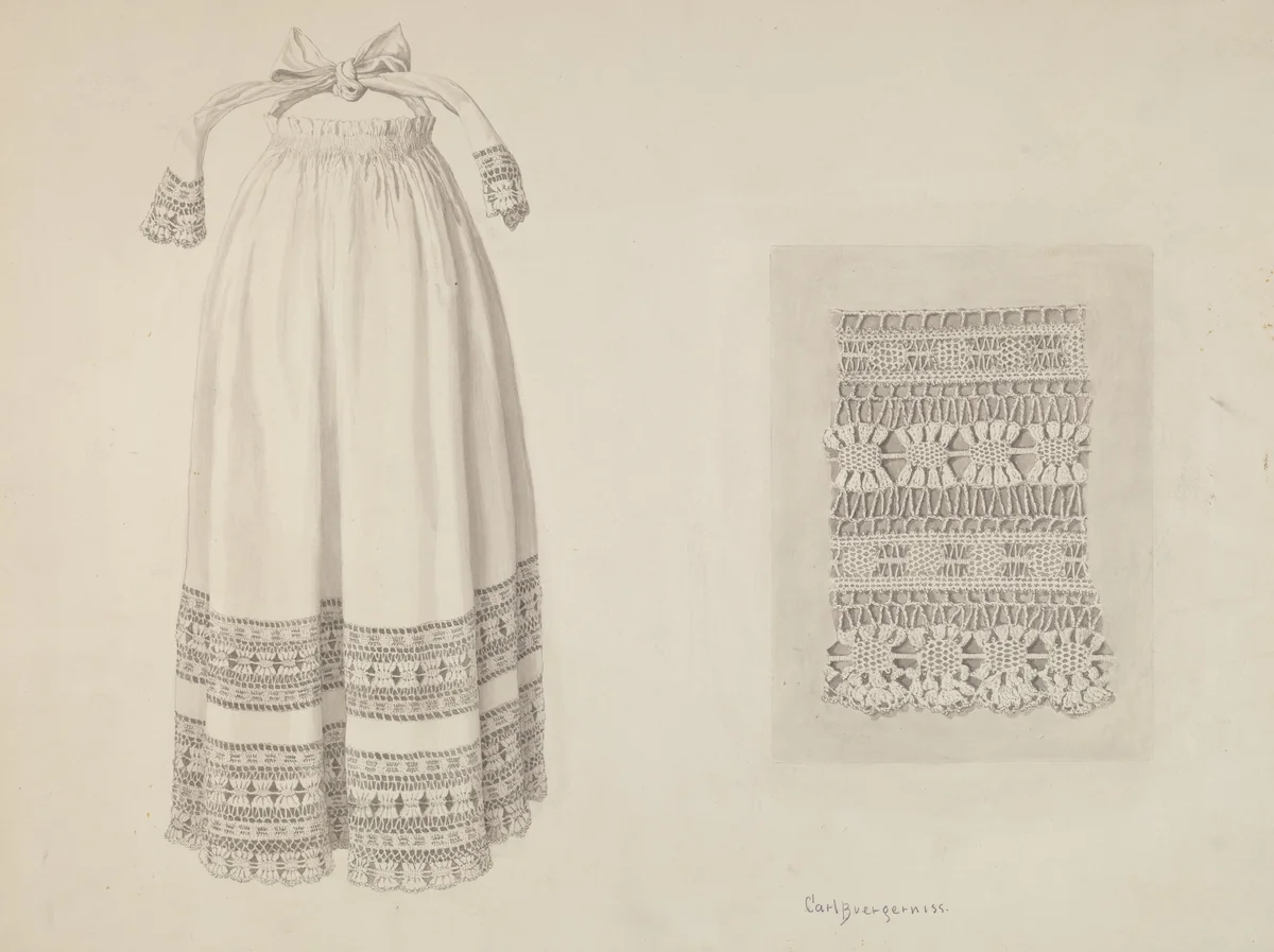 Apron by Carl Buergerniss, index of american design, 1940