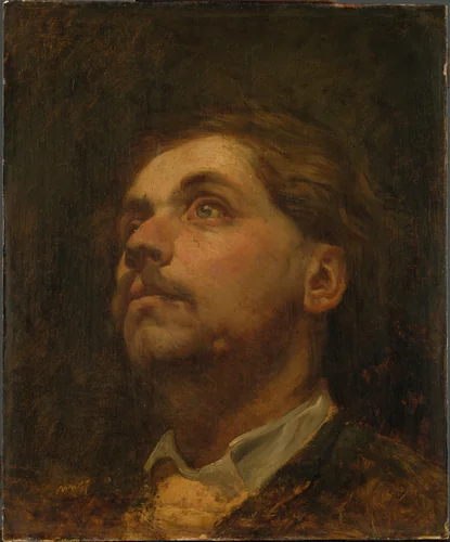 Portrait of Jacob Maris by Matthijs Maris, painting, 1857