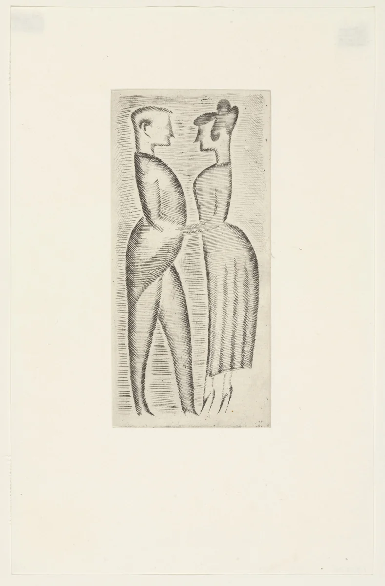 Tango from The Drypoints of Elie Nadelman by Elie Nadelman, print, 1951