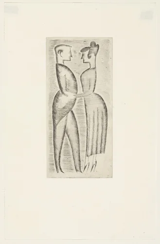 Tango from The Drypoints of Elie Nadelman by Elie Nadelman, print, 1951