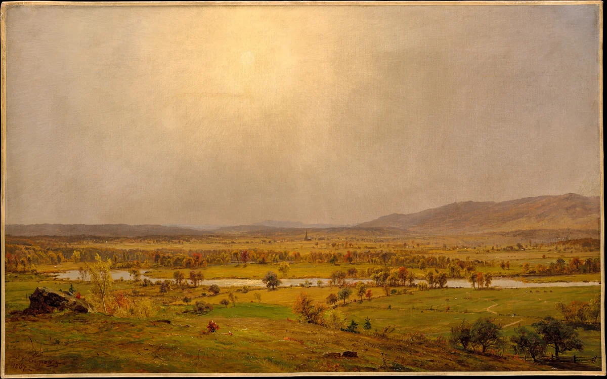 Pompton Plains, New Jersey by Jasper Francis Cropsey, artwork, 1867