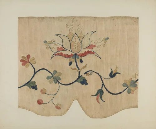 Bed Valance (Detail) by Marion Gaylord, index of american design, 1941