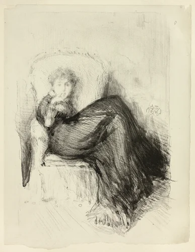 Study: Maud Seated by James McNeill Whistler, print, 1878