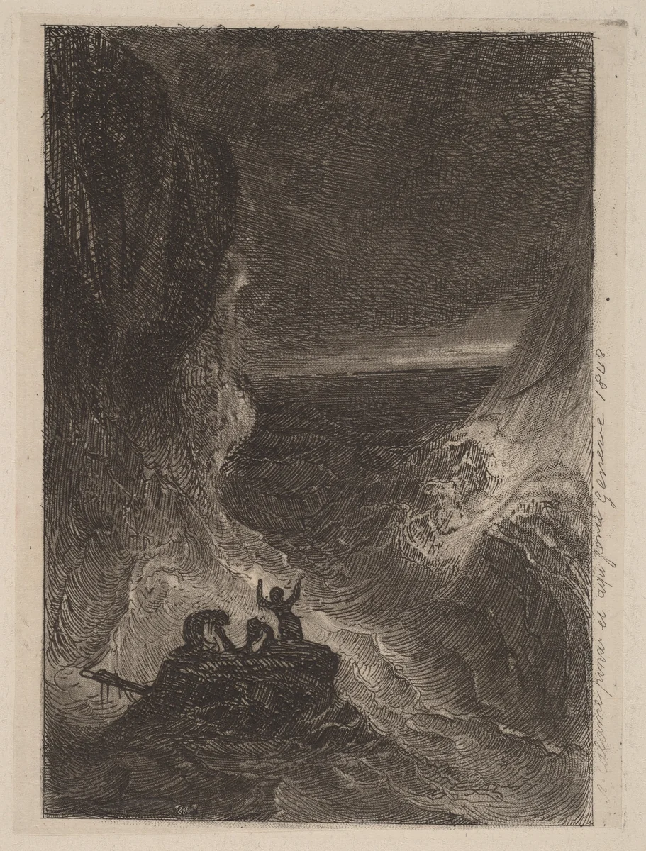 Shipwreck by Alexandre Calame, portfolio, 1838-1850