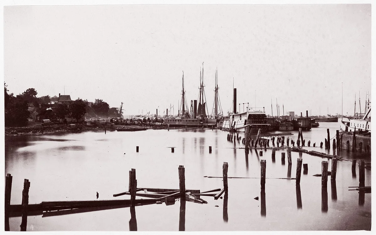 City Point, Virginia by Andrew Joseph Russell, photograph, 1861-1865