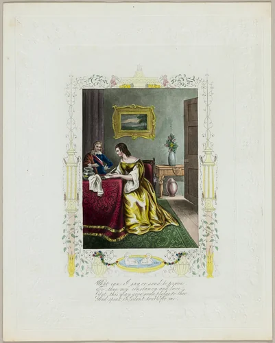 What Can I Say or Send to Prove (valentine) by Unknown Artist, other, 1835-1845