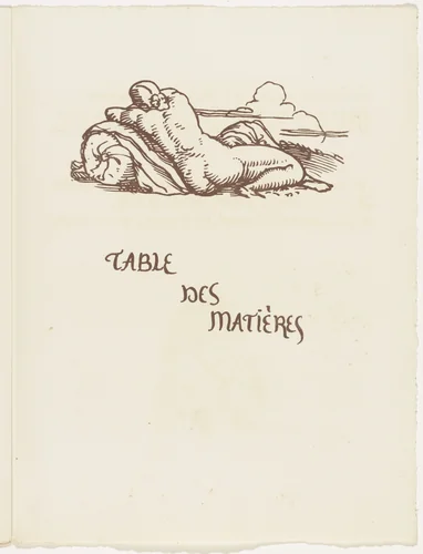 Headpiece (folio 126) from Les Amours (The Loves) by Émile Bernard, illustrated book, 1915