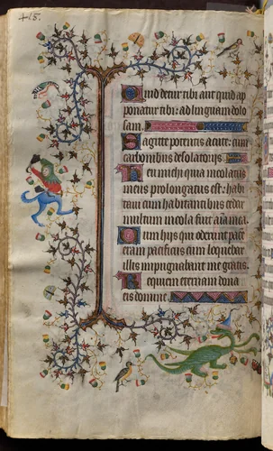 Hours of Charles the Noble, King of Navarre (1361-1425): fol. 203v, Text by Master of the Brussels Initials and Associates, book, 1400-1410