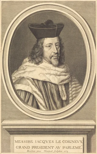 Jacques Le Coigneux by Robert Nanteuil, print, 1654