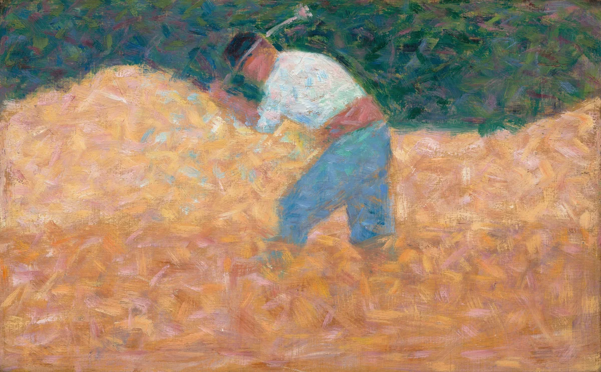 The Stone Breaker by Georges Seurat, painting, 1882