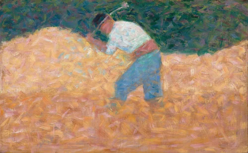 The Stone Breaker by Georges Seurat, painting, 1882