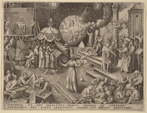Temperance by Philip Galle, print, 1559