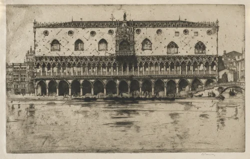 Doge's Palace by David Young Cameron, print, 1902