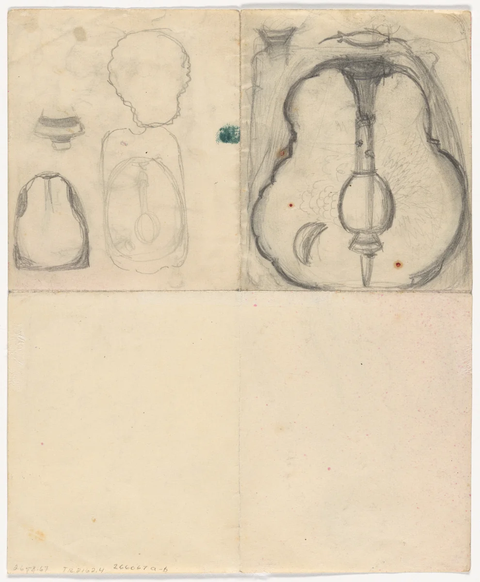 Study for Street Light by Giacomo Balla, drawing, 1909