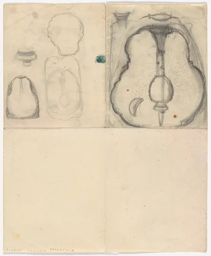 Study for Street Light by Giacomo Balla, drawing, 1909