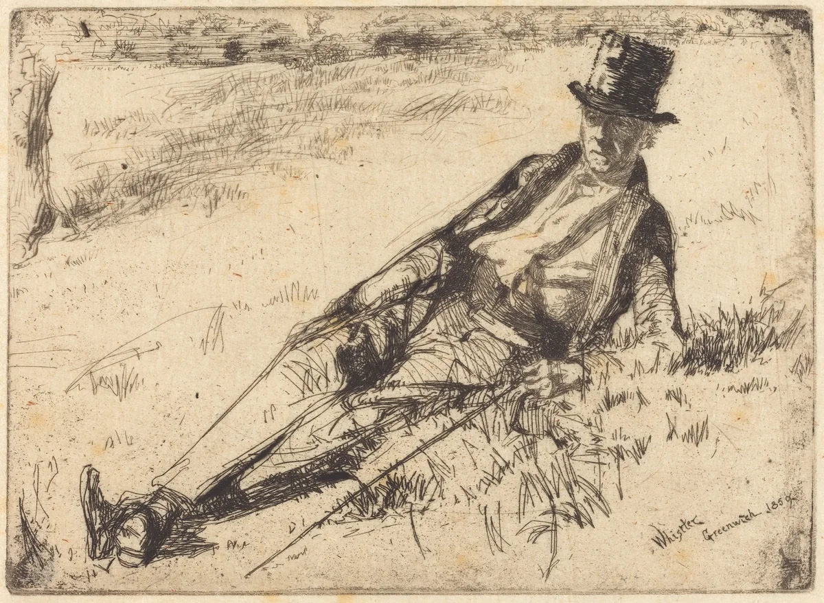 Greenwich Pensioner by James McNeill Whistler, print, 1859