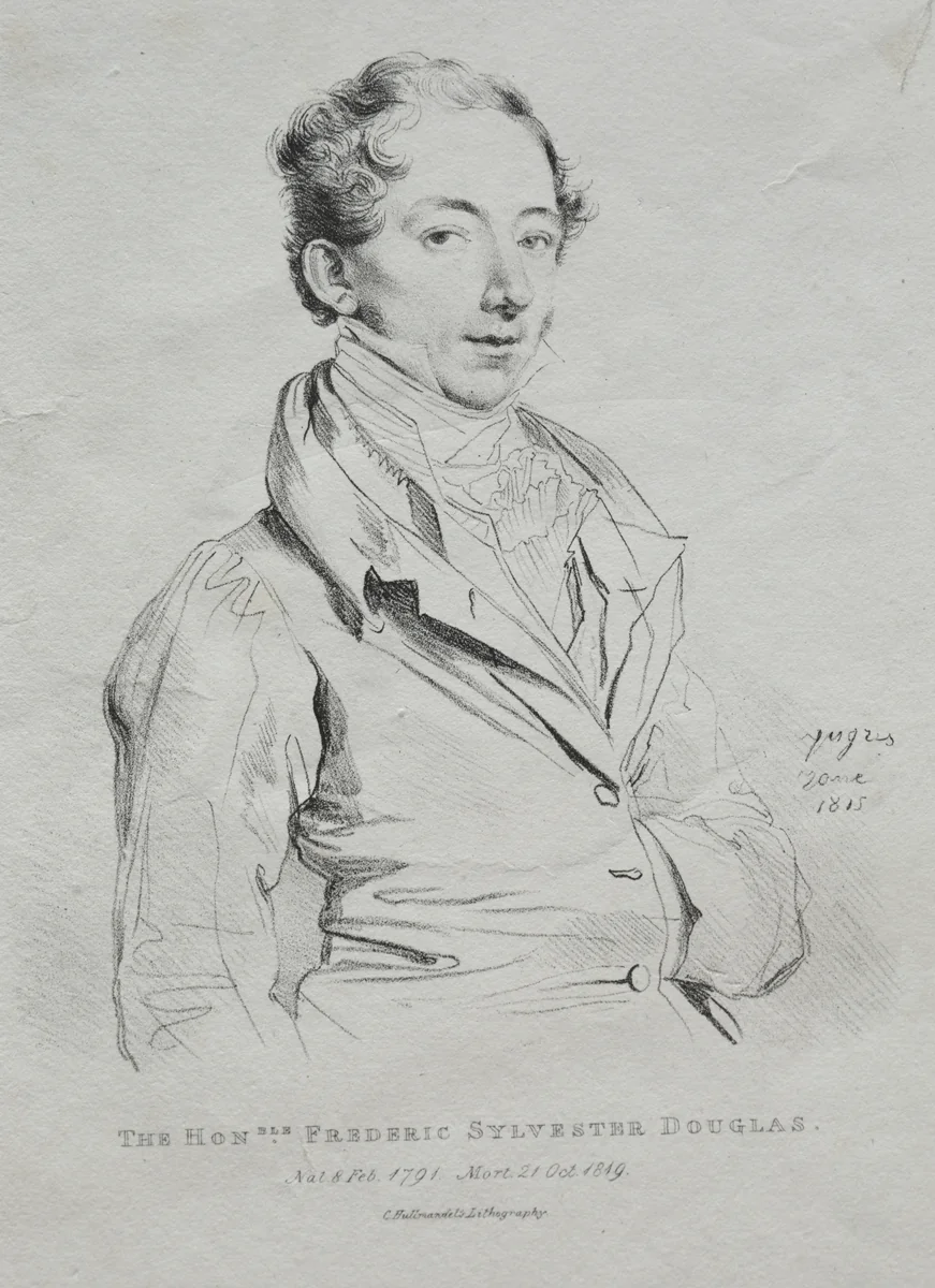 Honorable Frederic Sylvester Douglas by Jean-Auguste-Dominique Ingres, print, 1815