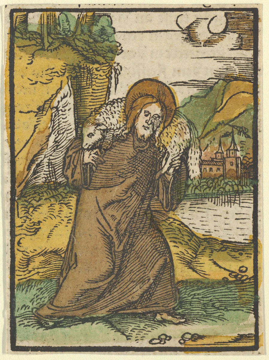 Christ as Good Shepherd, from Das Plenarium by Hans Schäufelein, print, 1517