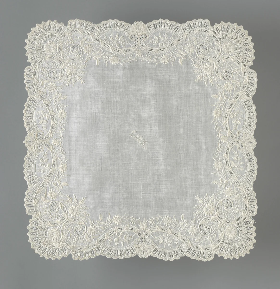 Handkerchief by France, textile, 1801-1900