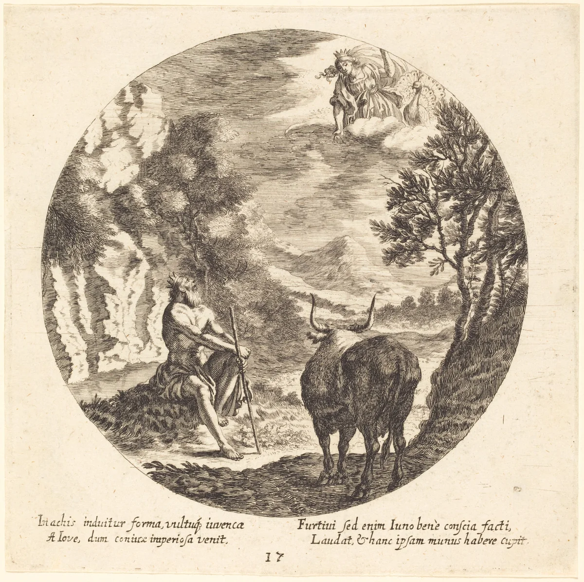 Jupiter Changing Io to a Cow by Georg Andreas Wolfgang, portfolio, 1631-1716