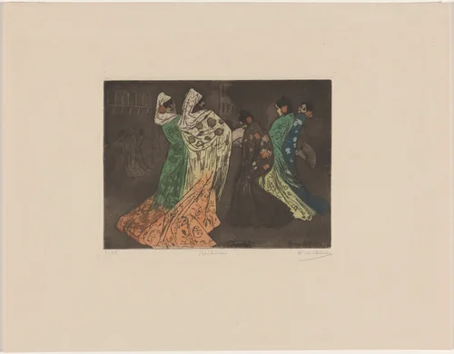 Bailadoras (Andalucia) by Henry Julien Detouche, print, 1898