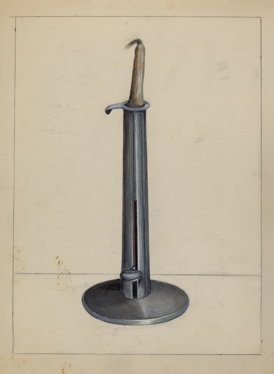 Candlestick by Holger Hansen, index of american design, 1936