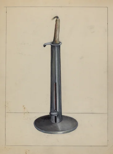 Candlestick by Holger Hansen, index of american design, 1936