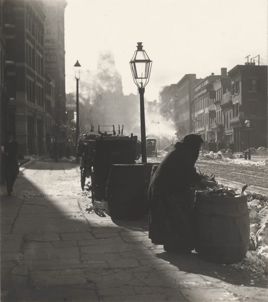 The Rag Picker by Alfred Stieglitz, photograph, 1892-1893