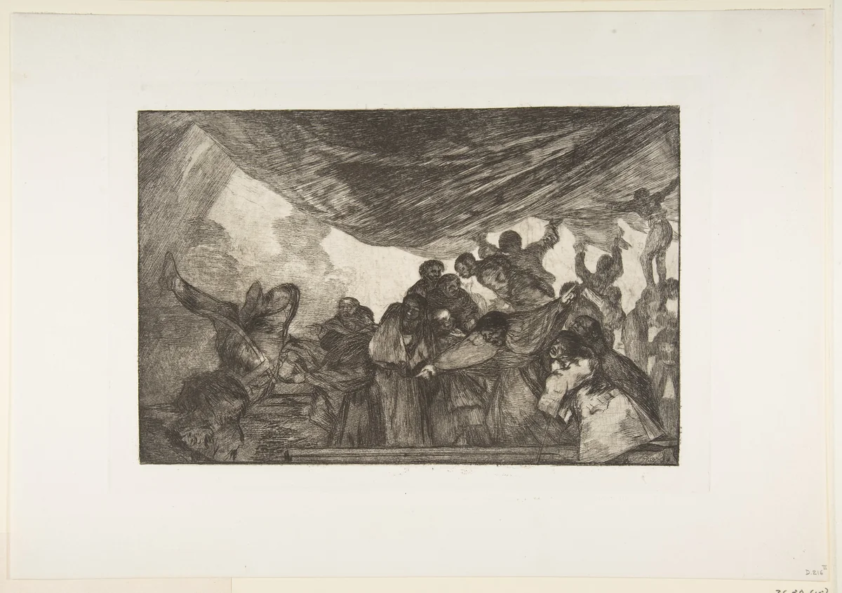 'Clear Folly' from the 'Disparates' (Follies / Irrationalities) by Goya, print, 1810-1820