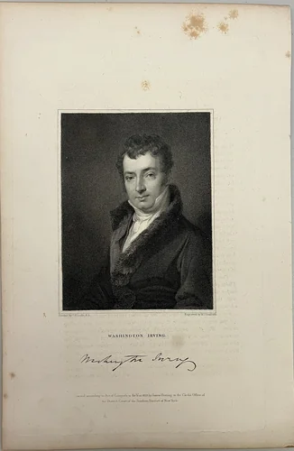 Washington Irving by Charles Robert Leslie, other, 1833