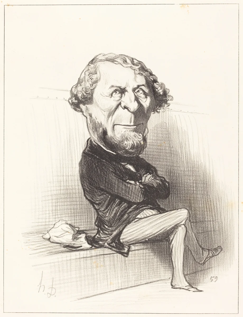Marie Denis Larabit by Honoré Daumier, print, 1849