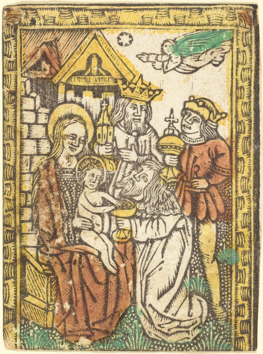 The Adoration of the Magi by German 15th Century, print, 1470-1480