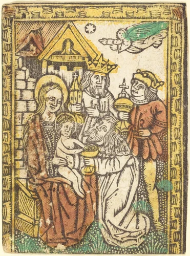 The Adoration of the Magi by German 15th Century, print, 1470-1480