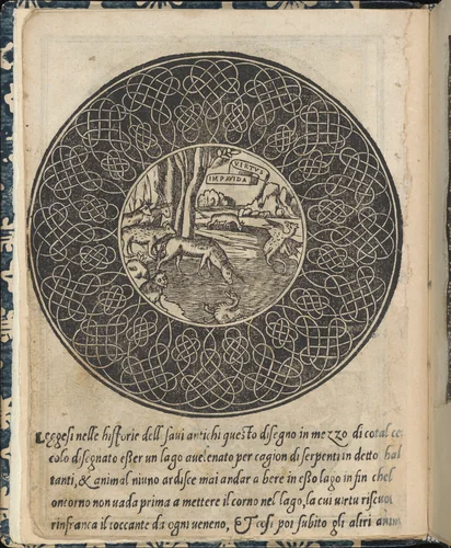 Essempio di recammi, page 4 (verso) by Giovanni Antonio Tagliente, book, 1530