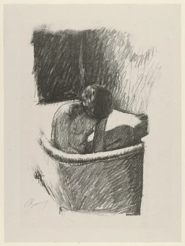 The Bath (Le Bain) from Essai dur l'histoire de la lithographie en France. Les Peintures lithographes de Manet à Matisse. Album de lithographies originales. by Pierre Bonnard, print, 1924