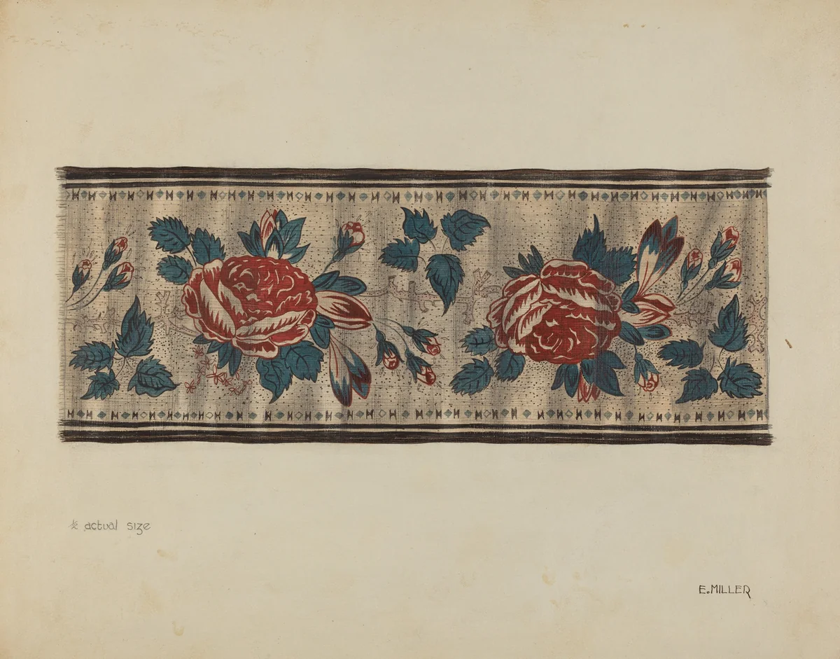 Chintz Border by Edith Miller, index of american design, 1937